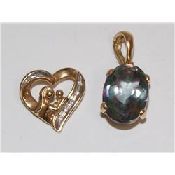Mystic Topaz Pendant & Mother & Child Pendant