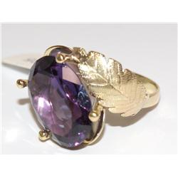 14kt Gold Ring W/5ct Sapphire