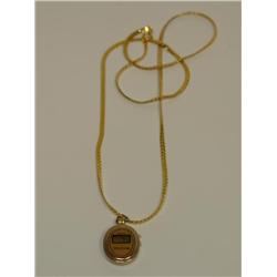 Sasson Pendant Watch With Necklace