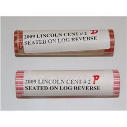 2009 Rolls Uncirculated Lincoln Cents D & P