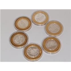 Casino Tokens .999 Fine Silver Li9mited Edition