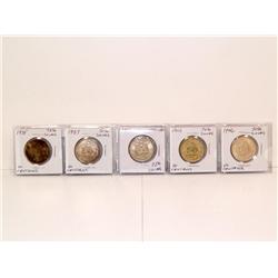 50 Centavos Silver Mexican Coins