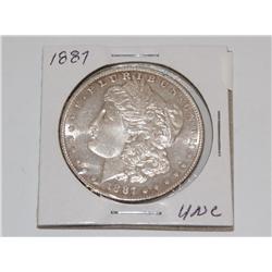 1887 Uncirculated Silver Dollar