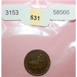1878 Netherlands 1 Cent Coin In Good Condition