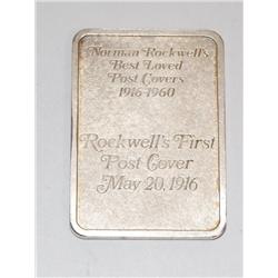 1 oz .999 Fine Silver Norman Rockwell Poster