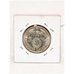 1937 Flying Eagle & Swastika German Coin