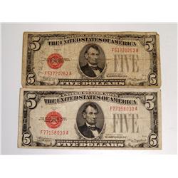 1928-C $5 US Notes (Times the Money)