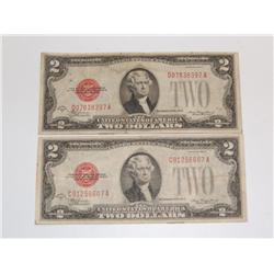 2--1928-D $2 US Notes (Times the Money)