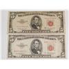Image 1 : 1953-A & B $5 US Notes (Times the Money)