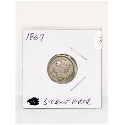 1867 3 Cent Coin