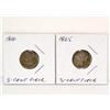 Image 1 : 1865-66 US 3 Cent Coins (Times the Money)