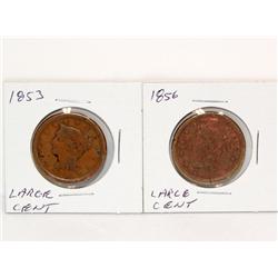 1853 & 1856 Large Cents (Times the Money)