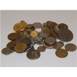 Bag Lot Of Foreign Coins