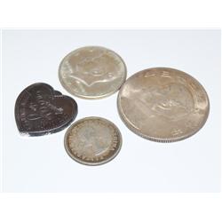 Lot of Sterling Silver & Silver Coins