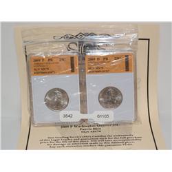 2009-P MS-70 Puerto Rico Washington Quarters SGS