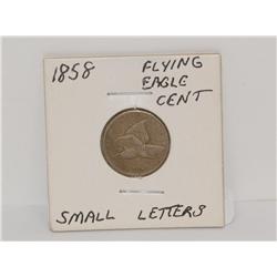 1858 Flying Eagle Cent Small letters