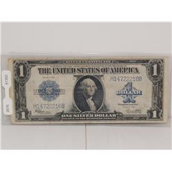 1923 Large Silver Certificate With Blue Seal