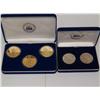 Image 1 : Two Silver and Gold Coin Sets