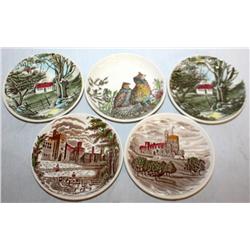 5 Small Johnson Bros. Plates