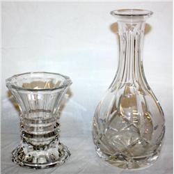 Lot of 2 Fine Crystal Items