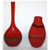 Image 2 : Pair of Jamie Harris Signed Art Glass Vases