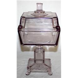 Vintage Glass Bowl and Lid