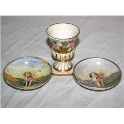 Vintage Set of 3 Capodimonte Pieces