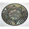 Image 1 : Carnival Glass Plate with Star Design