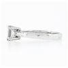 Image 7 : 18k White Gold 1.26 ctw GIA Emerald Cut Diamond w/ Straight Baguette Accents Rin