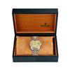 Image 7 : Rolex Mens Two Tone Champagne Index Dial Pyramid Diamond Bezel With Rolex Box