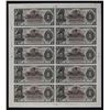 Image 1 : Haiti. Banque Nationale de la Republique d'Haiti, L.1919, Extremely Rare Uncut Sheet of 10 Banknotes