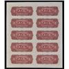 Image 2 : Haiti. Banque Nationale de la Republique d'Haiti, L.1919, Another Extremely Rare Uncut Sheet of 10 B