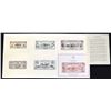 Image 1 : Kingdom of Hawaii, 1879 Currency Series Silver Certificates of Deposit, ABNC Reprint Proof Souvenir 