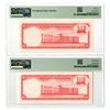 Image 2 : Trinidad & Tobago. Central Bank of Trinidad & Tobago, L.1964, Issued Banknote Replacement Pair.