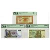 Image 1 : Zimbabwe. Reserve Bank of Zimbabwe, 2003 to 2008, Issued Banknote Trio.