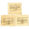Image 1 : CT. Connecticut Pay-Table Office, 1781 Tax Pay Order Trio
