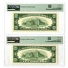 Image 2 : U.S., F.R.N., $10, Series 1950A, Sequential Pair of Issued Banknotes.