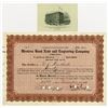 Image 1 : IL. Western Bank Note and Engraving Company, 1913 I/U Stock Certificate, Serial #2  ITASB: D.E. Wood