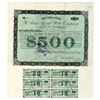 Image 1 : MO. St. Louis Bank Note Co., 1884, I/C Bond, Acquired by Western BNC.