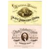 Image 1 : NY. Plate Printers Union, Annual Ball, 1899 Gentleman's and Ladies' Ticket Pair.