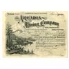 Image 1 : CO. Arcadia Mining Co., 1896, I/U Stock Certificate.