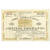 Image 1 : CO. Mishawaka Mining Company, 1881 I/U Stock Certificate