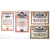 Image 1 : NY. Erie Railroad Co., 1895 to 1901, Specimen (Coupon and Registered) Gold Bond Quartet.