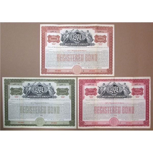 NY. Erie Railroad Co., ND (1903-1904), Specimen Registered Gold Bond Trio