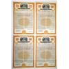 Image 1 : NY. Erie Railroad Co., ND (1945), Specimen Series F or G, 3 1/8% Registered Vertical Bond Quartet.