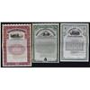 Image 1 : NY. New York Railroads, 1892 to 1902, Specimen Bond Trio.