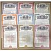 Image 1 : DE. Tennessee Gas Transmission Co., 1951 to 1962, Specimen Bond Group of 9.