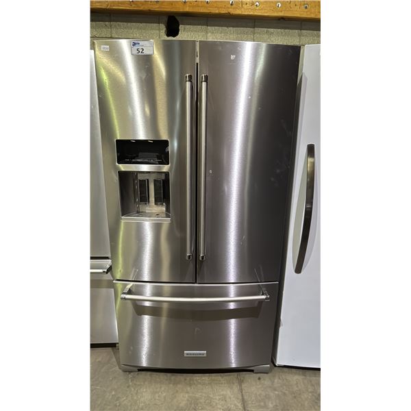 KITCHENAID KRFF507HPS01 STAINLESS STEEL 36"W FRENCH DOOR BOTTOM FREEZER REFRIGERATOR WITH