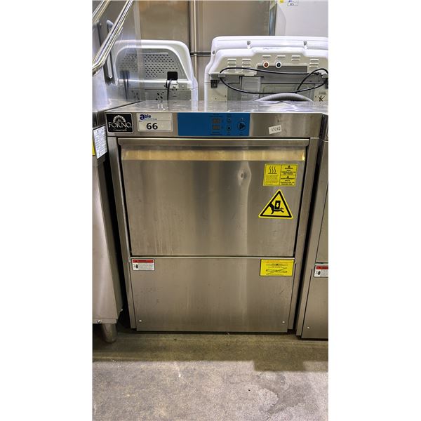 FORNO STAINLESS STEEL 24 1/2"W COMMERCIAL DISHWASHER WITH DISH RACK