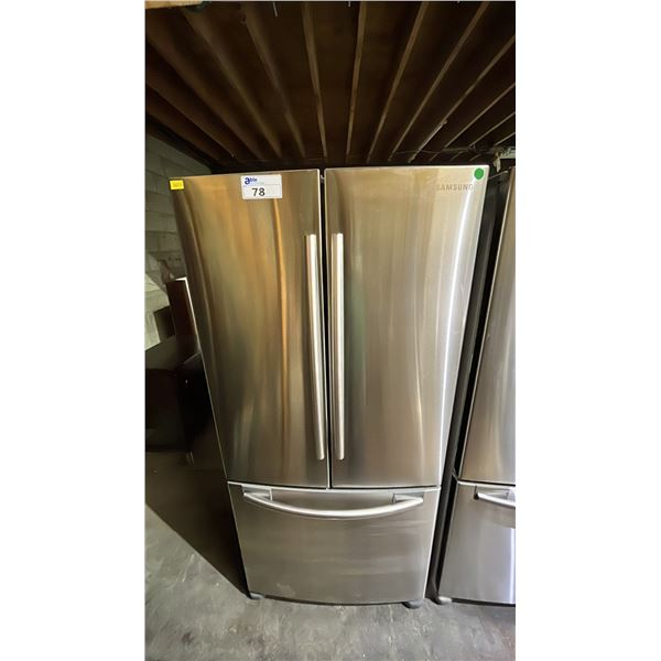 SAMSUNG RF18HFENBSR STAINLESS STEEL 32"W FRENCH DOOR BOTTOM FREEZER REFRIGERATOR